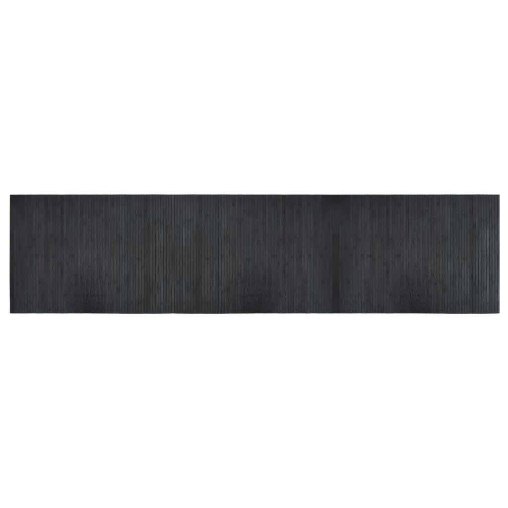 Vidaxl Alfombra Rectangular Bambú Gris 70x300 Cm_0