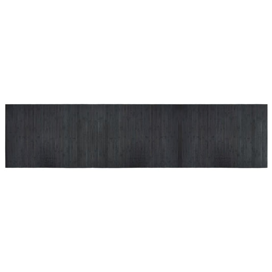 Vidaxl Alfombra Rectangular Bambú Gris 70x300 Cm_0