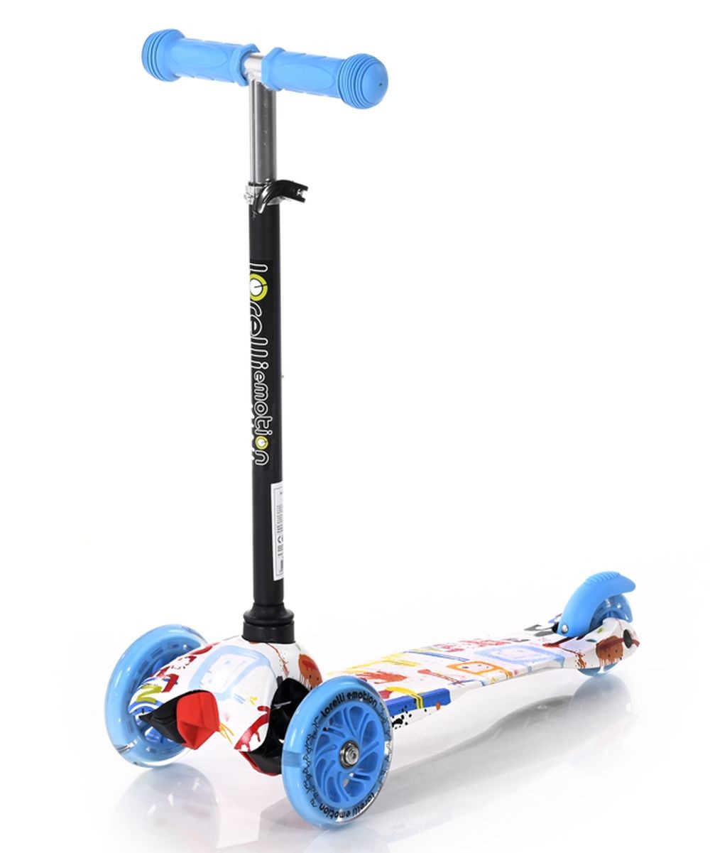 Patinete Infantil Con Luces En Las Ruedas Mini Blue Tracery_0