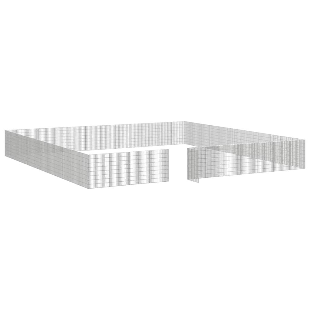 Vidaxl Recinto Corral Animales 48 Paneles Hierro Galvanizado 54x80 Cm_4