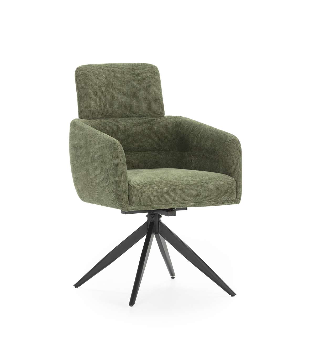 Pack De 2 Sillones Giratorios Modelo Maggie Tapizado Textil Verde, 93cm(alto) 58cm(ancho)_0