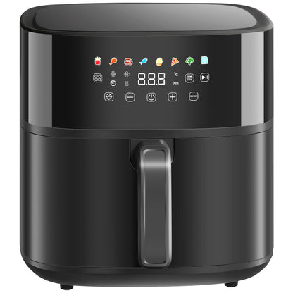 Homcom Freidora De Aire 8 L 1700 W Circulación De Aire Caliente A 360° Negro_0