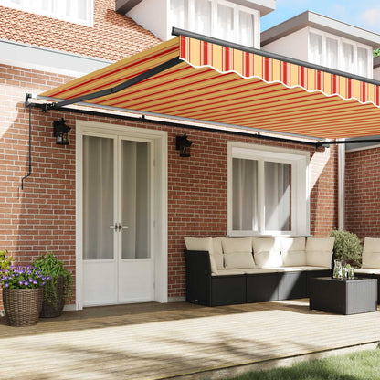 Toldo Retráctil Amarillo Y Naranja 500 X 300 Cm_2