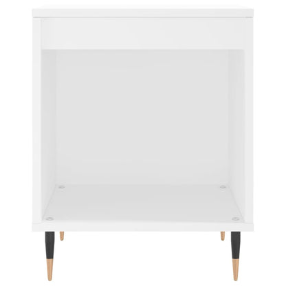 Mesitas De Noche 2 Uds Madera De Ingeniería Blanco 40x35x50 Cm_3