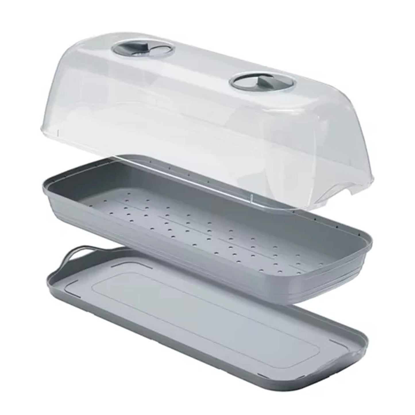 Semillero/bandeja Multiusos Respana Table Greenhouse, Dimensiones (mm) 515x196x185, Color Gris Piedra_4