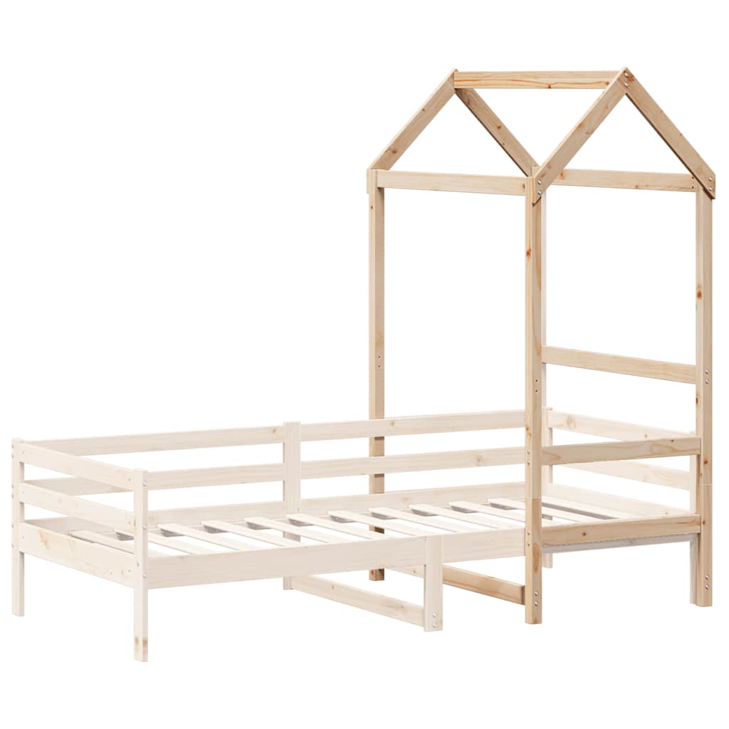Techo De Cama Infantil Madera Maciza Pino 118x70x176,5 Cm_2