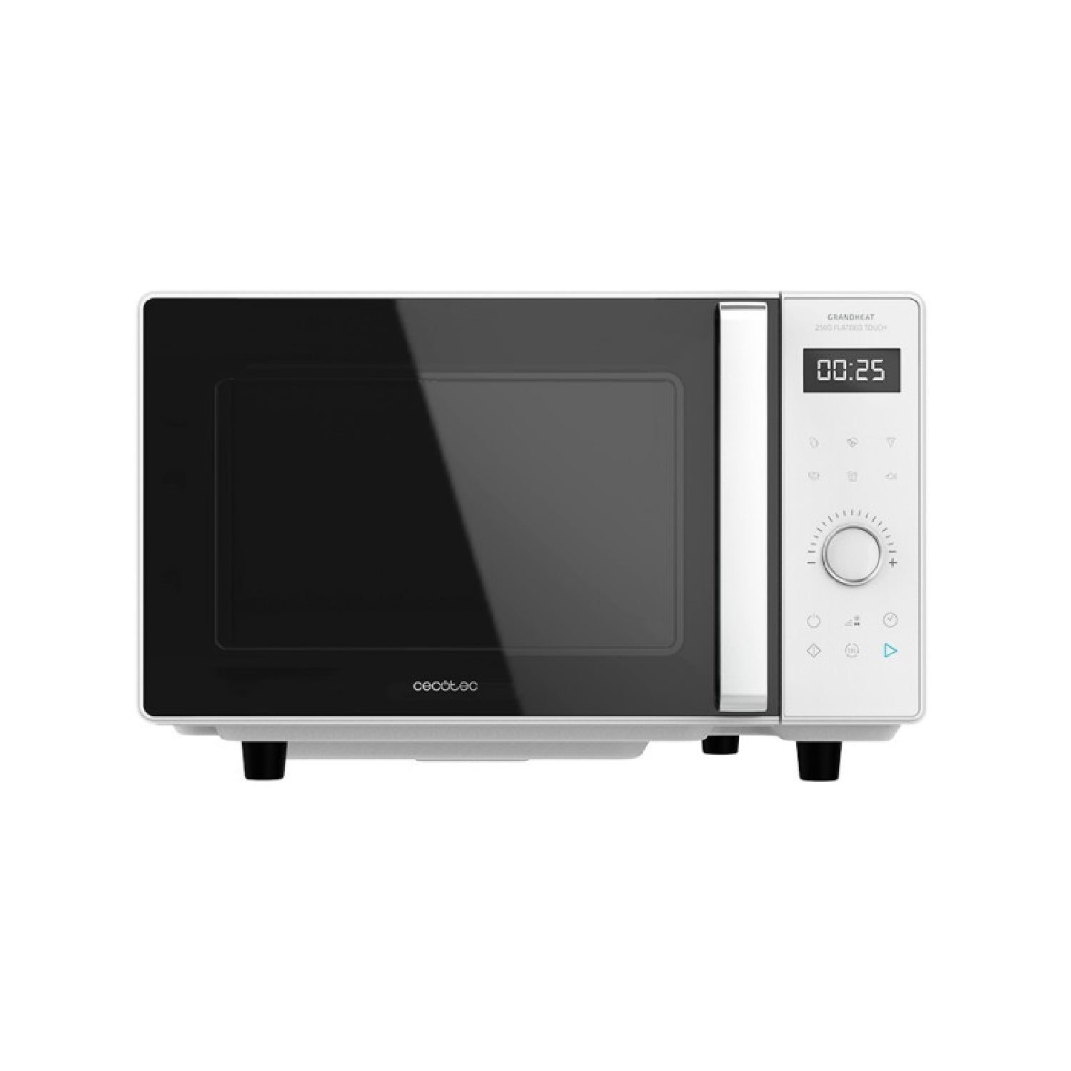 Microondas Sin Plato Digital Grandheat 2500 Flatbed Touch White. 800 W, Capacidad 25 L, Panel De Control Táctil, 8 Funciones Preconfiguradas, Tempor_0