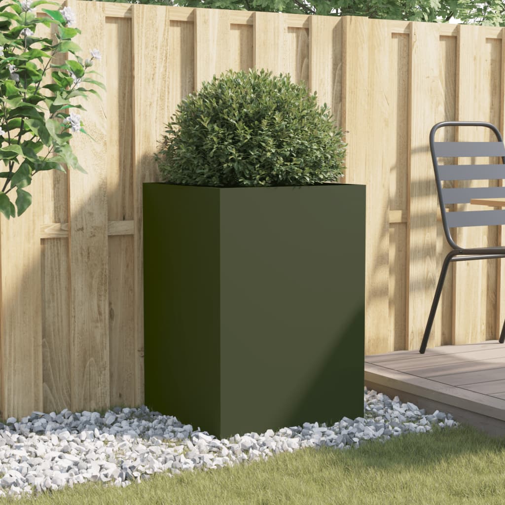 Jardinera Acero Verde Oliva 52x48x75 Cm_2