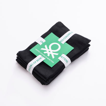 Set 4pzs Servilleta 40x40cm 100% Algodon 190gsm Negros Benetton_5