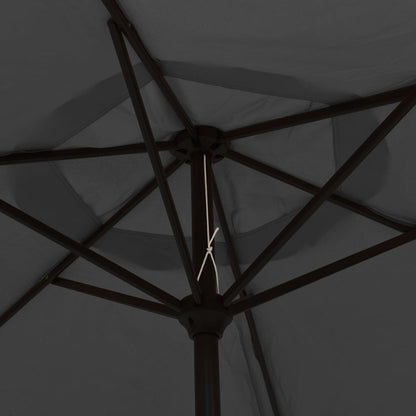 Vidaxl Sombrilla De Aluminio Gris Antracita 200x224 Cm_4