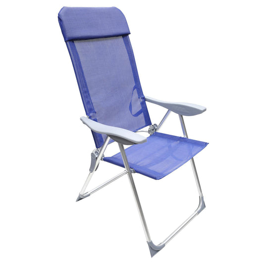 Silla Playa Estructura Aluminio, Reclinable 5 Posiciones, Silla Multiposición, Silla Con Reposabrazos_0