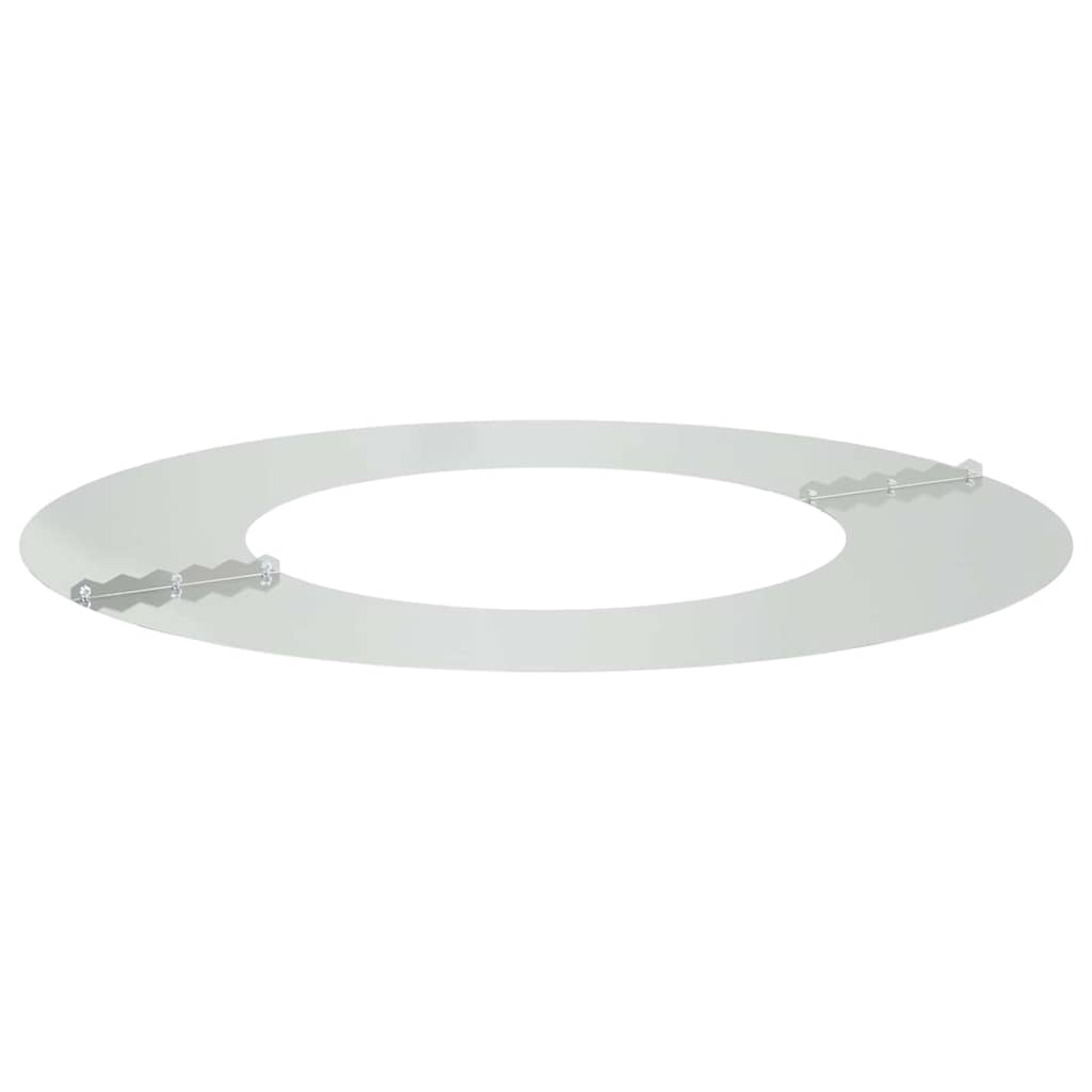 Adecuado Para Anillos De Árbol Plano 5 Uds. Plateado Ø40/70 Cm_3