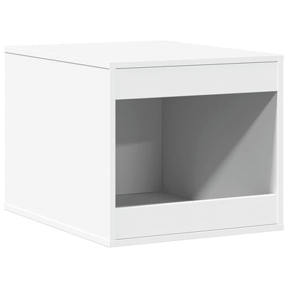 Vidaxl Mueble Arenero Para Gatos Madera Ingeniería Blanco 47x59x42 Cm_0