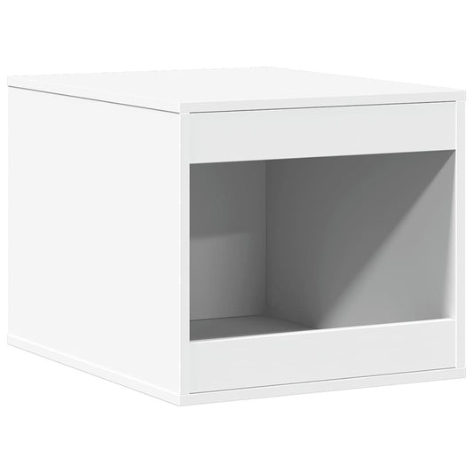 Vidaxl Mueble Arenero Para Gatos Madera Ingeniería Blanco 47x59x42 Cm_0