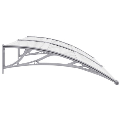 Marquesina Para Puerta Pc Gris Y Transparente 200x75 Cm_4