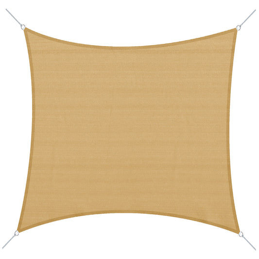 Outsunny Toldo De Vela Sombrilla Parasol Rectángulo Tejido De Poliester 185 G/m²_0