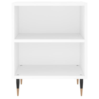 Mesitas De Noche 2 Uds Madera De Ingeniería Blanco 40x30x50 Cm_3