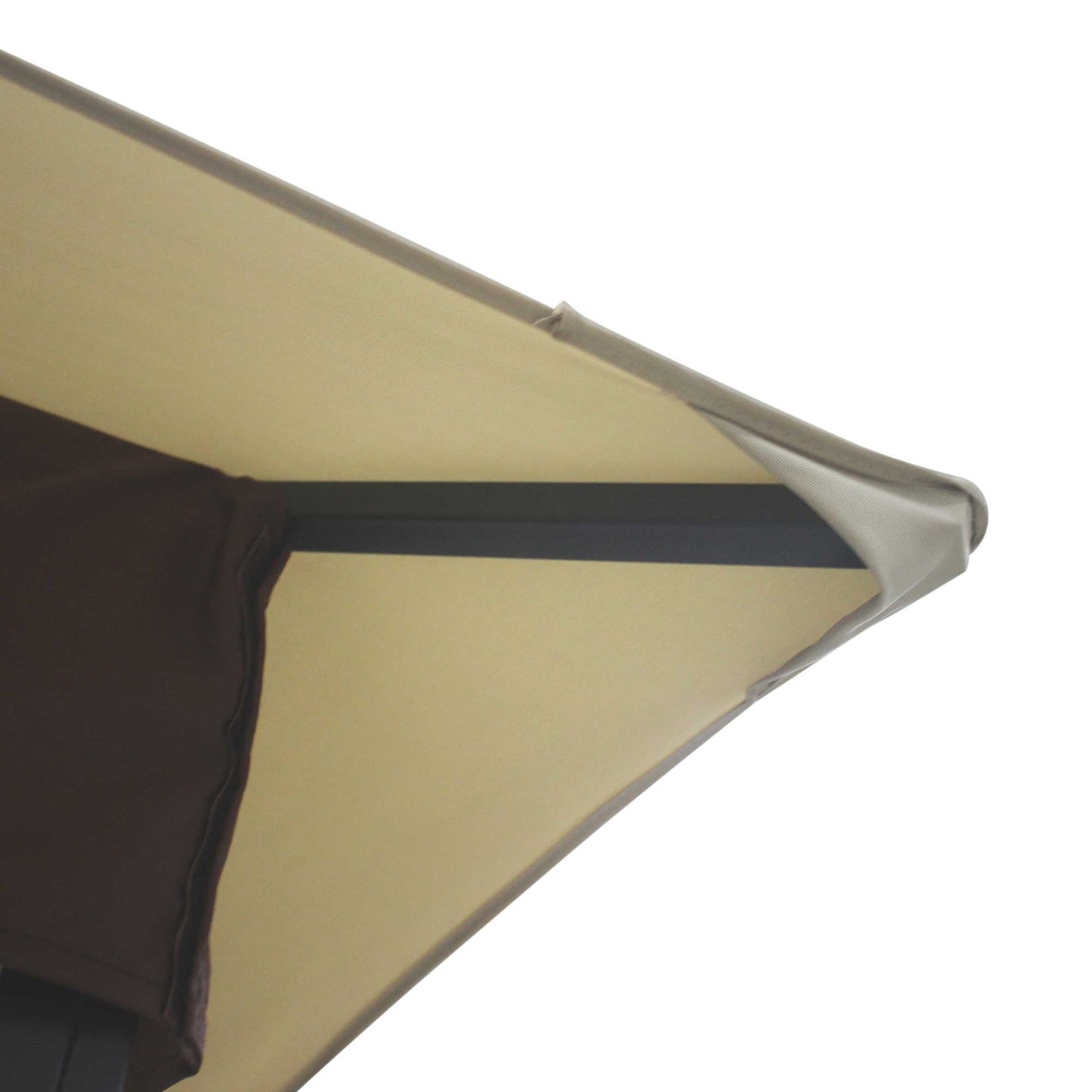 Outsunny Cenador De Jardín 3x3 M Con Doble Techo Marco Acero Al Aire Libre Beige_3
