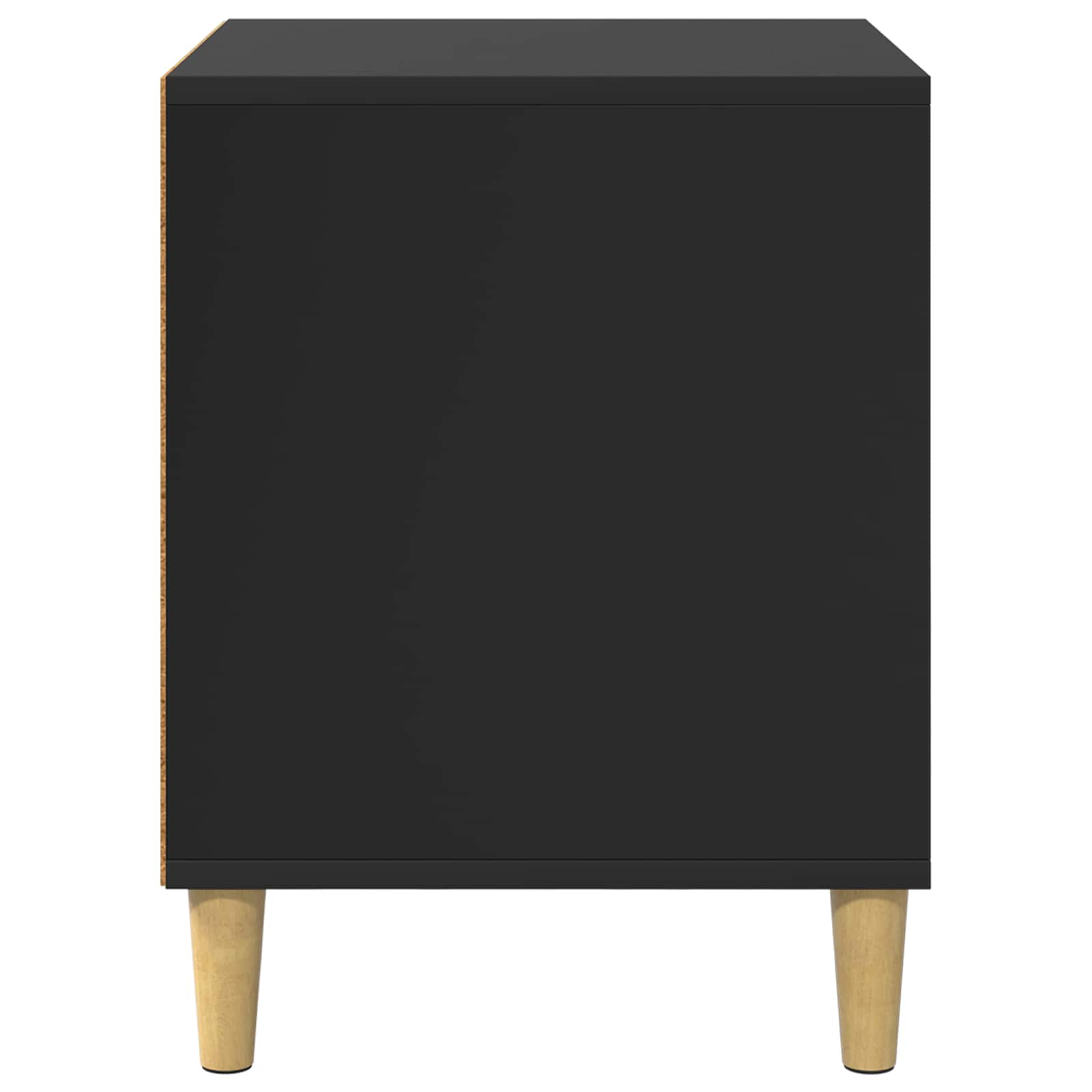 Casa Para Gatos Negro 42,5 X 40 X 53 Cm Madera De Ingeniería_5