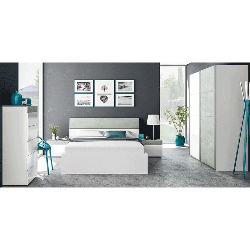 Armario Puertas Correderas Tekkan Melamina, Blanco Artik, 150 X 200 X 60cm_1