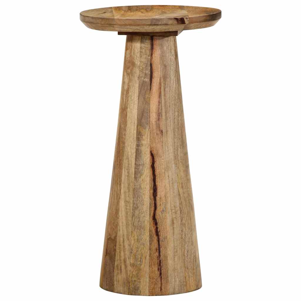 Mesa Auxiliar Madera Maciza De Mango Ø30x60 Cm_1