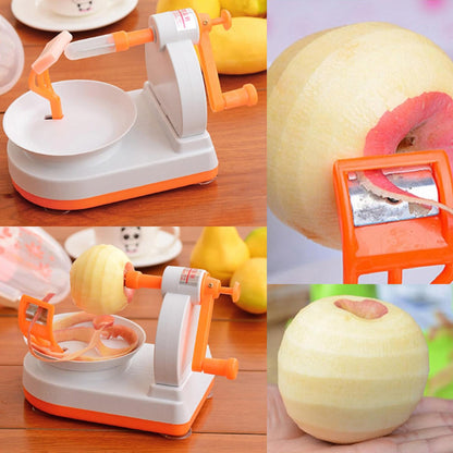 Pelador De Fruta  De Plástico Abs Color Naranja Y Blanco