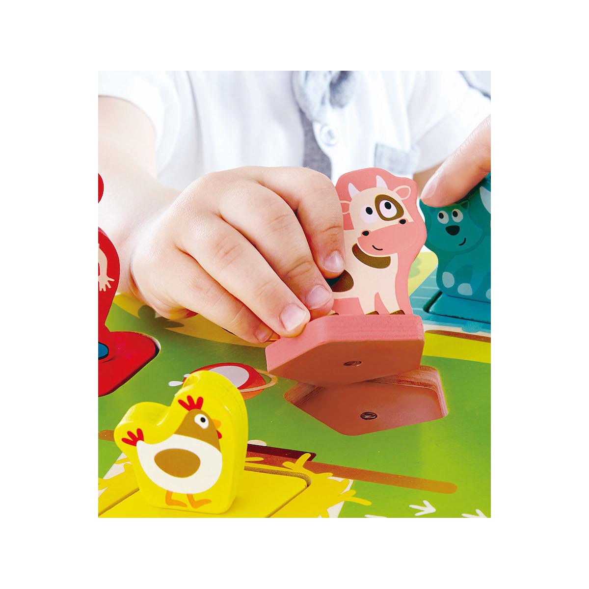 Puzzle Integrado Farmyard Hape_2