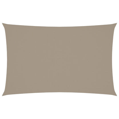 Vidaxl Toldo De Vela Rectangular Tela Oxford Gris Taupe 4x7 M_0