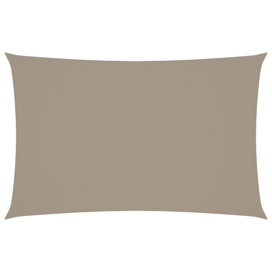 Vidaxl Toldo De Vela Rectangular Tela Oxford Gris Taupe 4x7 M_0