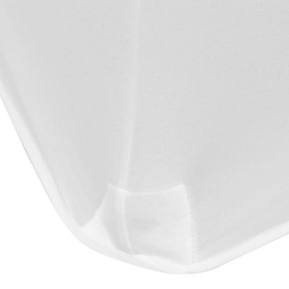 Vidaxl Funda Elástica Para Mesa 2 Uds 183x76x74 Cm Blanco_2