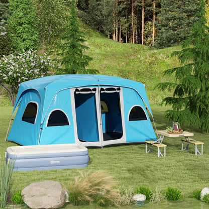 Outsunny Mesa De Camping Plegable 86x72,5x67 Cm Con Asientos Natural_4