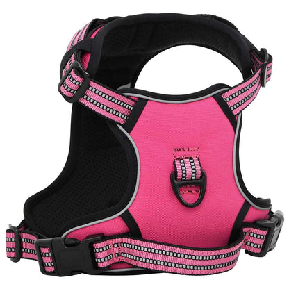 Arnés Para Perros Con Correa Y Collar Ajustable Rosa L_2
