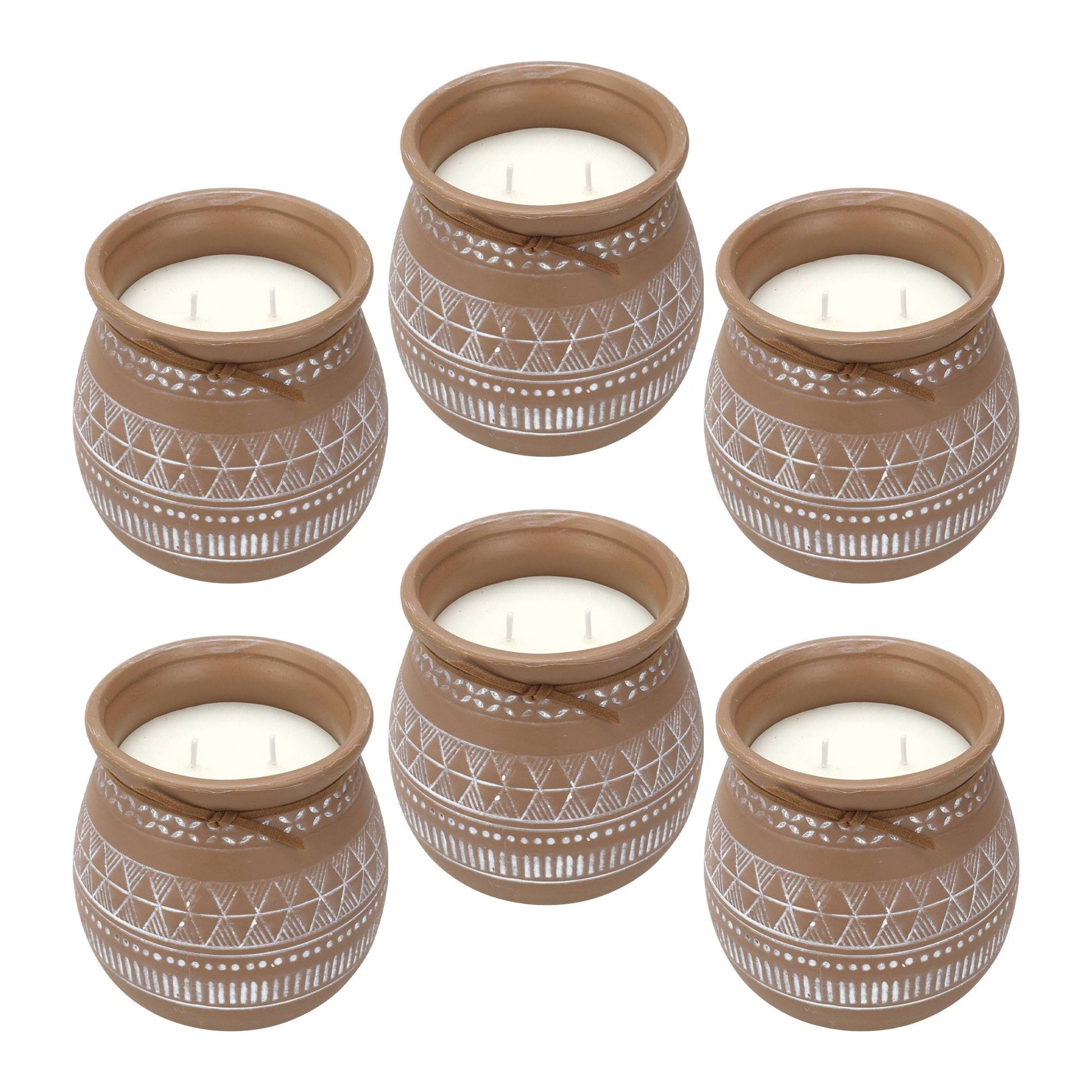 Well Home - Pack 6 Velas Aromática Envase De Cemento_0
