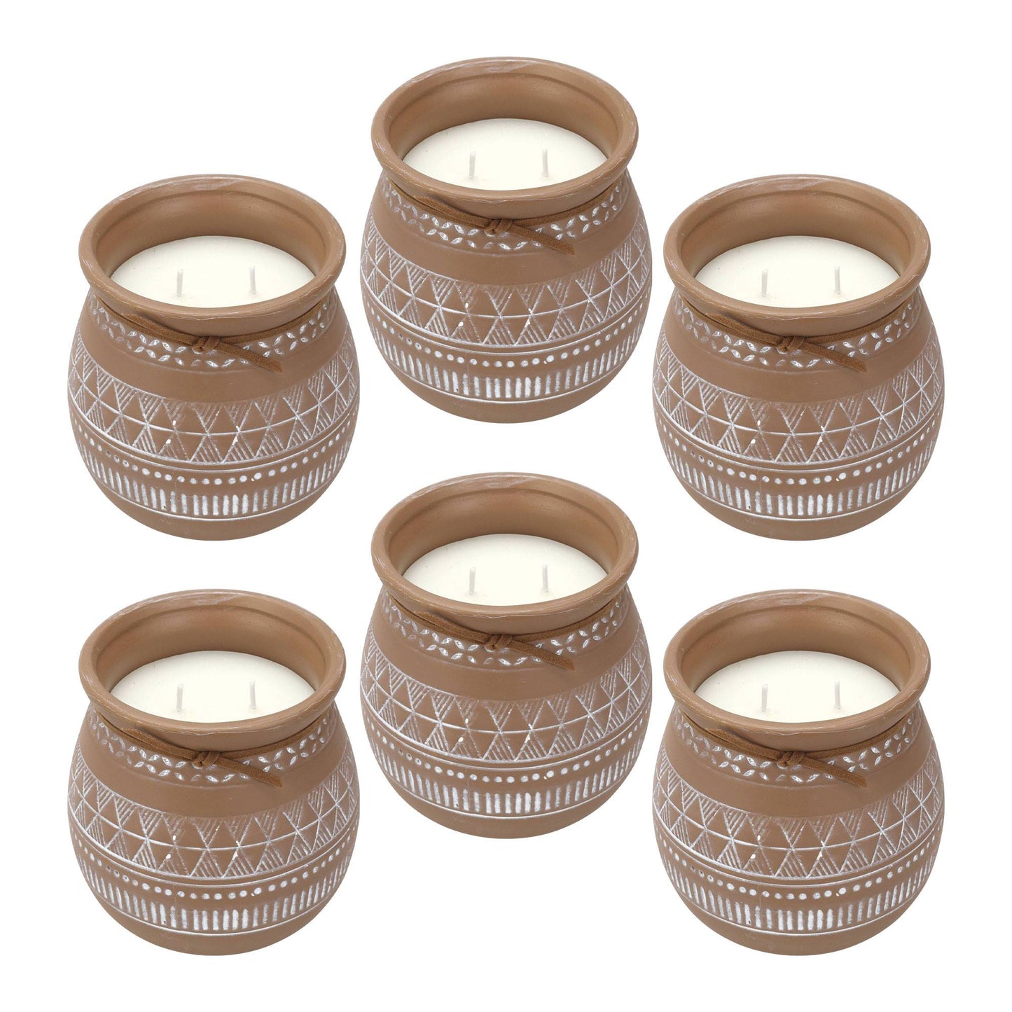 Well Home - Pack 6 Velas Aromática Envase De Cemento