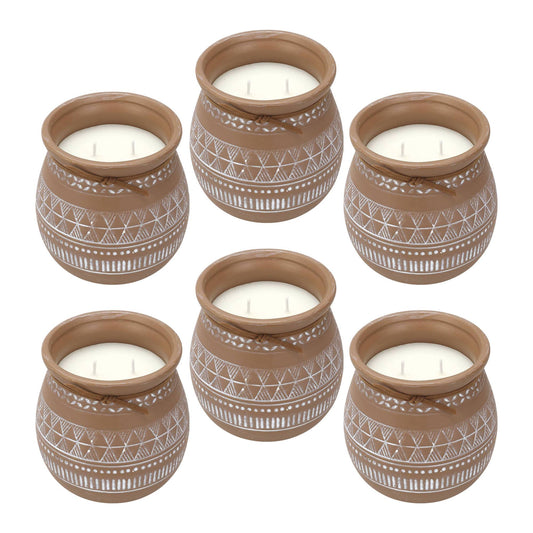 Well Home - Pack 6 Velas Aromática Envase De Cemento