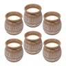 Well Home - Pack 6 Velas Aromática Envase De Cemento