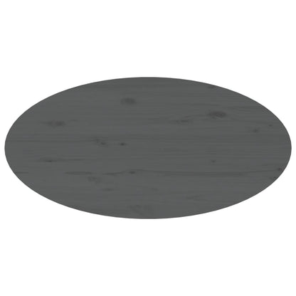 Mesa De Centro De Madera Maciza De Pino Gris 80x40x35 Cm_4