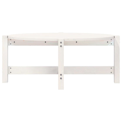 Mesa De Centro De Madera Maciza De Pino Blanco 87x48x35 Cm_3