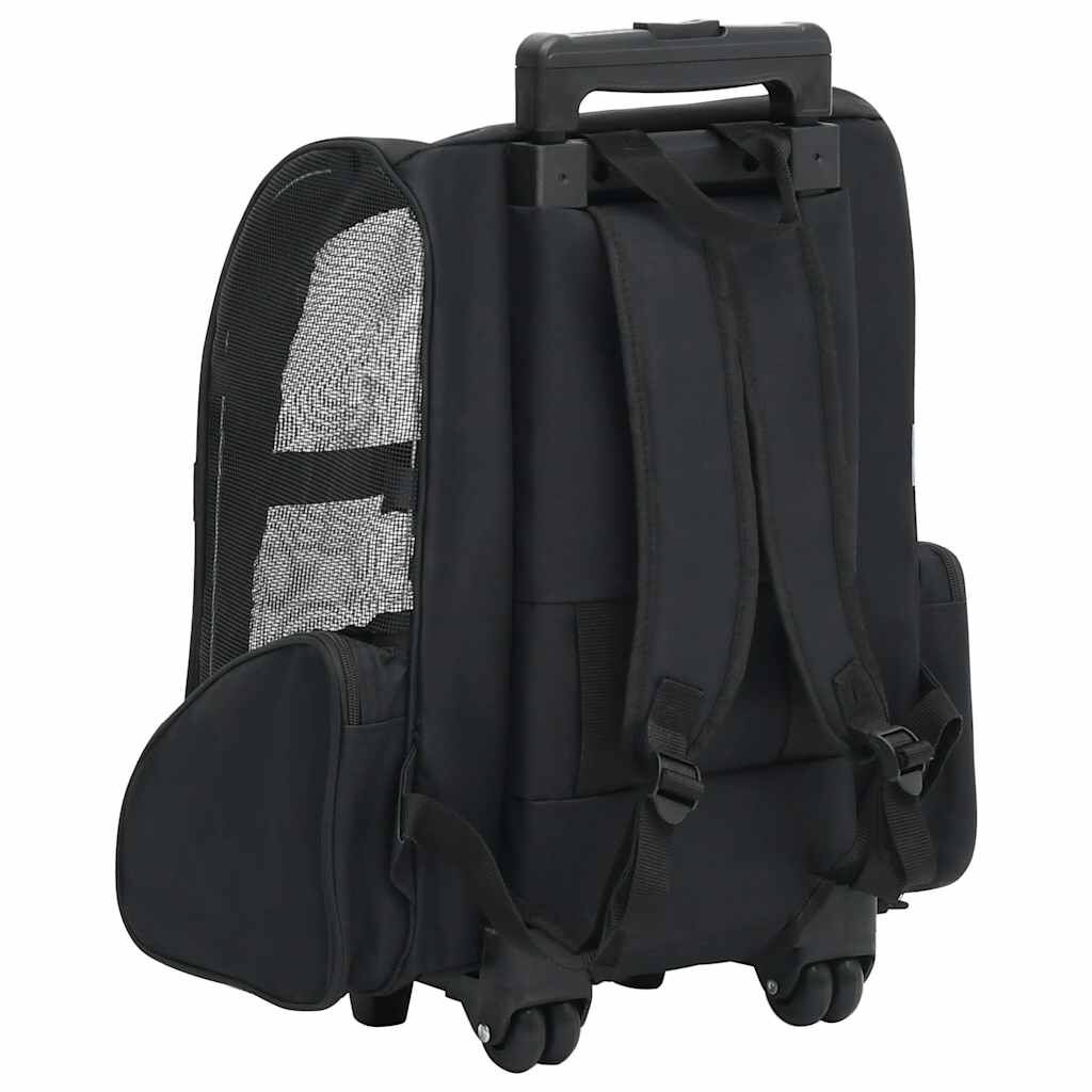 Vidaxl Carro Plegable Para Mascotas Multiusos Negro_3