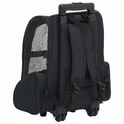 Vidaxl Carro Plegable Para Mascotas Multiusos Negro_3