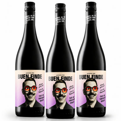 Vino Tinto Sin Alcohol 0,0% Tempranillo | Pack 3 Botellas X 750 Ml | Vino Desalcoholizado Equilibrado Y Afrutado_0