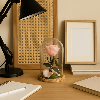 Mundo Eterno Rosa En Cúpula Rosa Claro (light Pink) 12x20cm