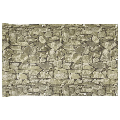 Pantalla De Privacidad De Balcón Pvc Look Piedra 700x90 Cm / Vetonek_2