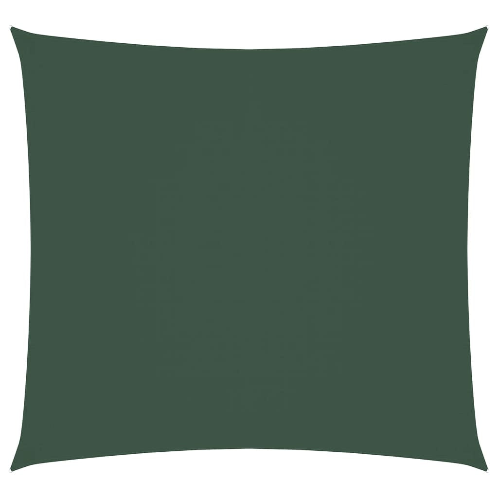 Vidaxl Toldo De Vela Cuadrado Tela Oxford Verde Oscuro 3,6x3,6 M_0