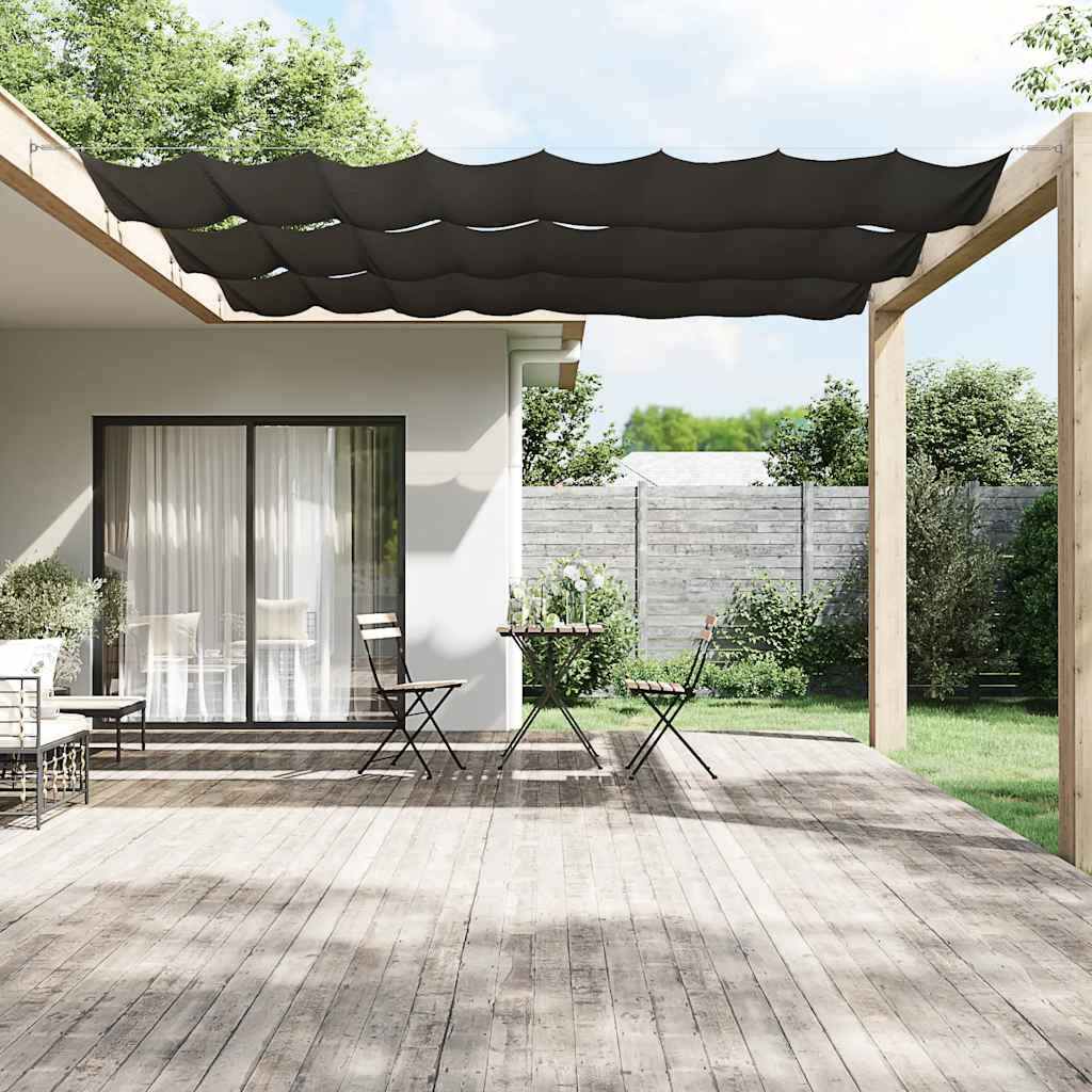 Vidaxl Toldo Vertical Gris Antracita 60x1000 Cm Tela Oxford_1