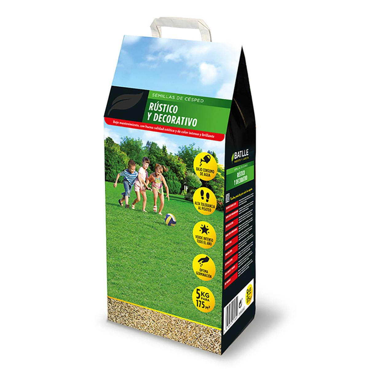 Semillas Césped Rústico y Decorativo Batlle 5 kg