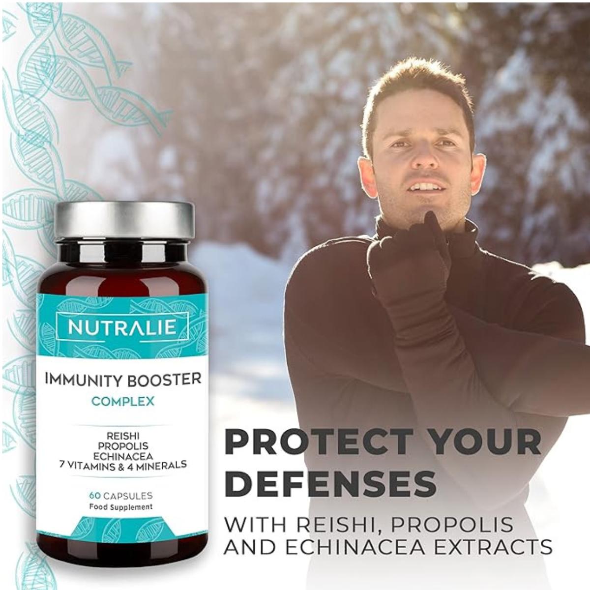 Nutralie Defensas Inmunitarias con Reishi + Propóleo + Equinacea 60 cápsulas