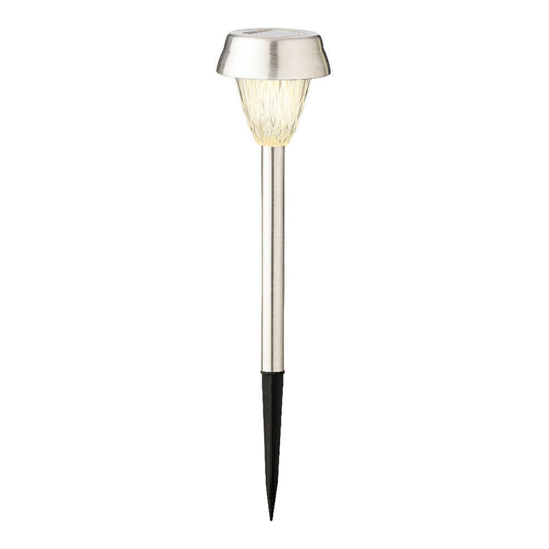 Set 4 Balizas Inox Luz Calida 24x8cm Lumineo_0