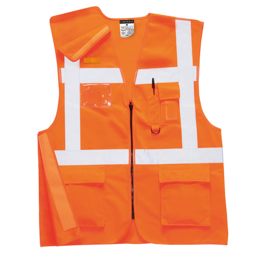 Chaleco De Alta Visibilidad Zip Executive / Xxl / Naranja_0