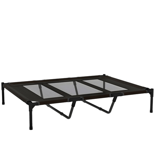Pawhut Cama Elevada Para Perros Grandes Con Bolsa De Tela Oxford Negro_0